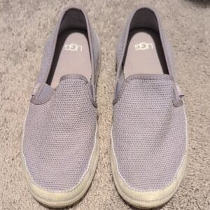 UGG Gray Mesh Casual Slip-Ons